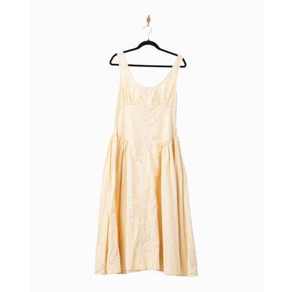 Proenza Schouler White Label Kendall Maxi Dress in Wheat Size 10 - Picture 5 of 11